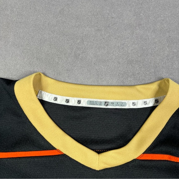 Anaheim Ducks NHL Kids Black and Gold Hockey Jersey - Picture 4 of 4